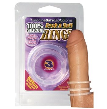 Δαχτυλίδια πέους Cock & Ball διάφανα