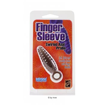 Πρωκτική Σφήνα Finger Sleeve Anal Probe μαύρη