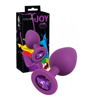 Σφήνα Colorful Joy Jewel medium με κρύσταλλο μοβ