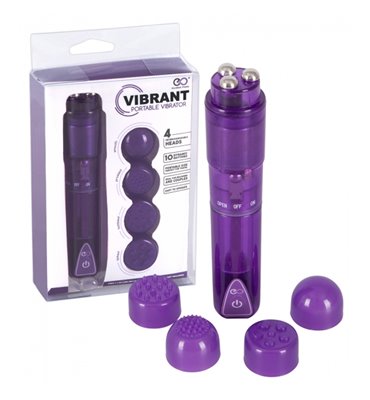 Κλειτοριδικό Vibrant Portable Vibrator μοβ