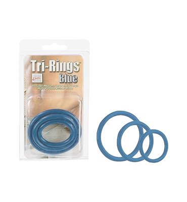 Δαχτυλίδι πέους Tri Rings - Blue