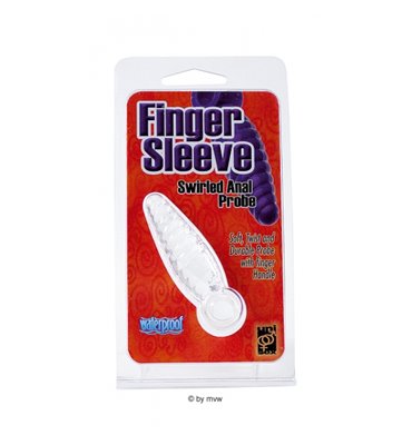 Πρωκτική Σφήνα Finger Sleeve Anal Probe διάφανη