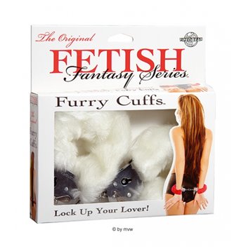 Fetish Fantasy Furry Cuffs - White
