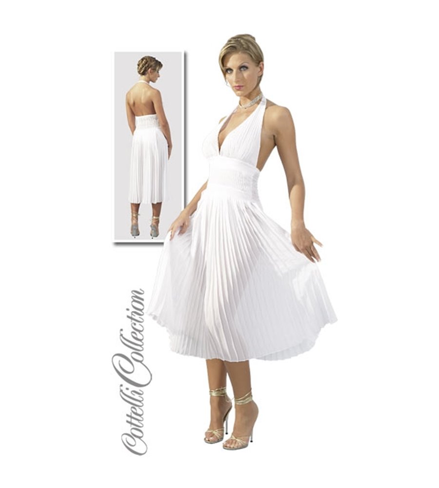 Λευκό Φόρεμα  με Ανοιχτή Πλάτη M