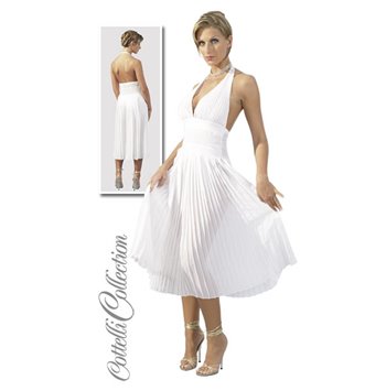 Λευκό Φόρεμα  με Ανοιχτή Πλάτη M