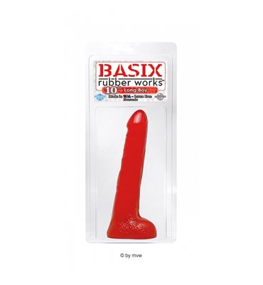 Ομοίωμα Πέους Basix Long Boy 10 - Red