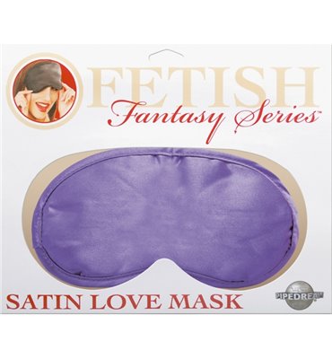 Satin Love Mask - Purple