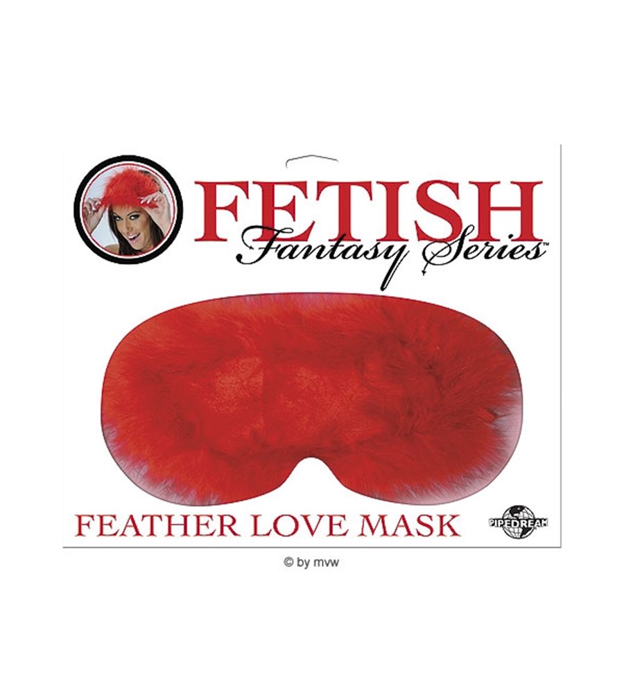 Fetish Fantasy Feather Love Mask - Red
