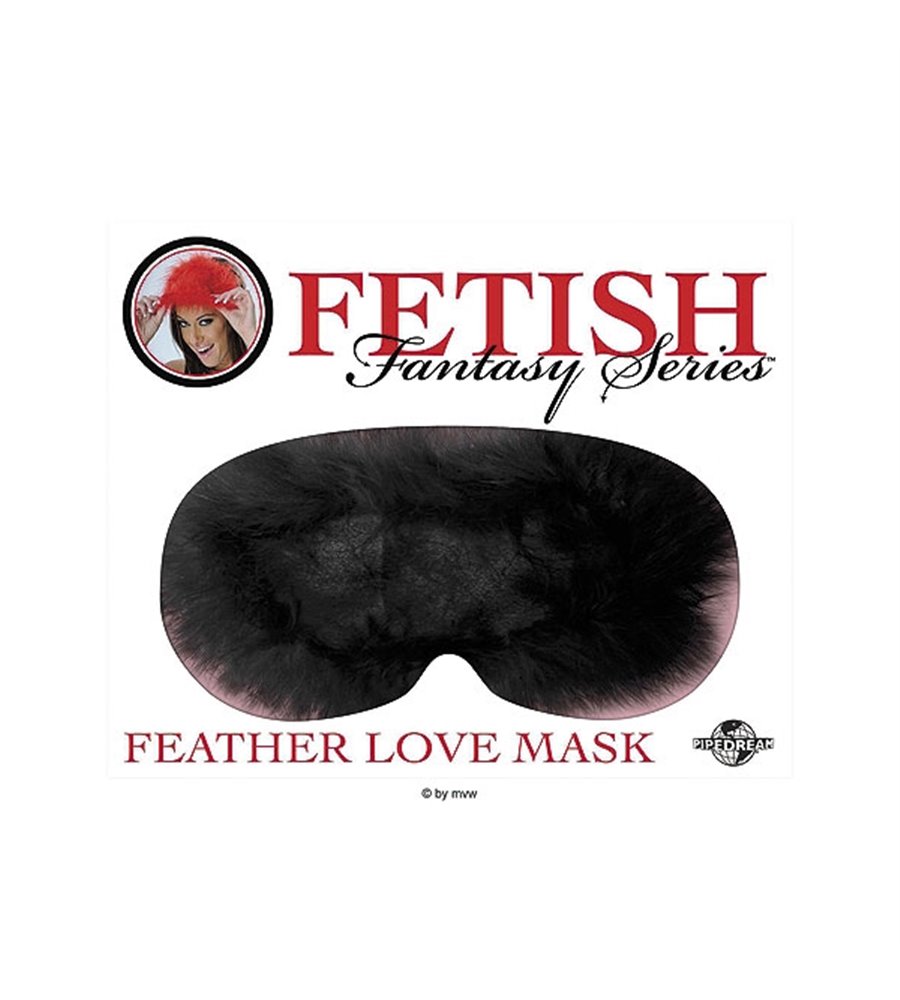 Fetish Fantasy Feather Love Mask - Black