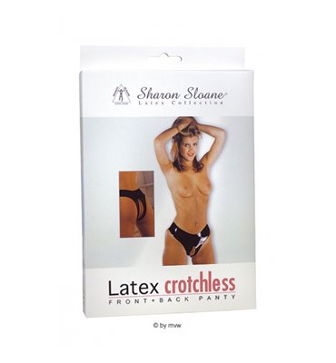 Latex Crotchless Front + Back Panty M