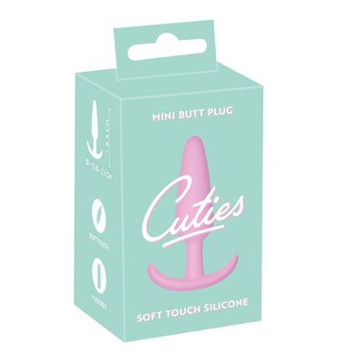 Σφήνα Cuties Mini Butt Plug ροζ